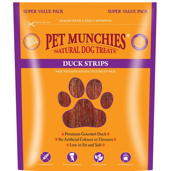 Pet Munchies Duck Strips 320g