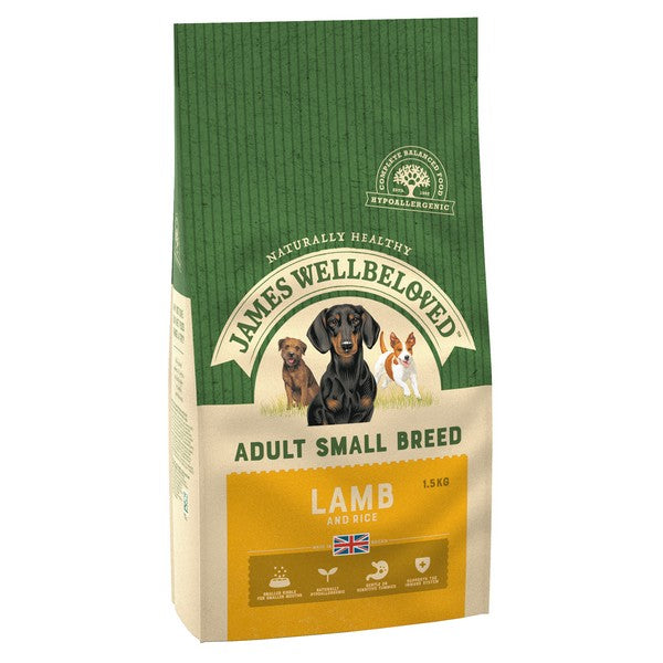 Wellbeloved Lamb and Rice Small Breed Adult 1.5kg