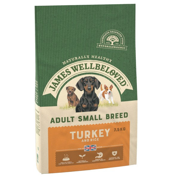 Wellbeloved Turkey and Rice Small Breed Adult 7.5kg