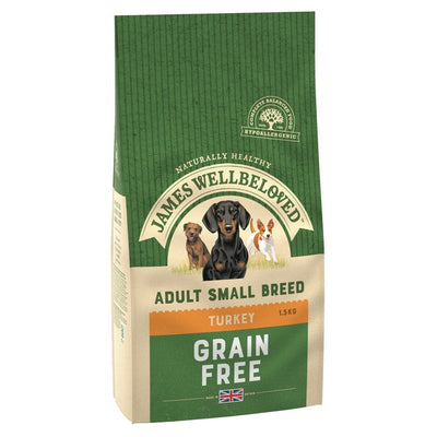 Wellbeloved Turkey and Veg Grain Free Small Breed Adult 1.5kg