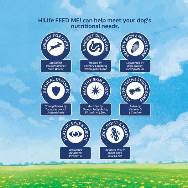 HiLife Feed Me! Complete Nutrition With Beef/Cheese/Vegetables 6kg