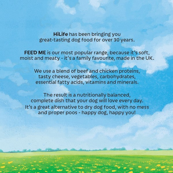 HiLife Feed Me! Complete Nutrition With Beef/Cheese/Vegetables 6kg