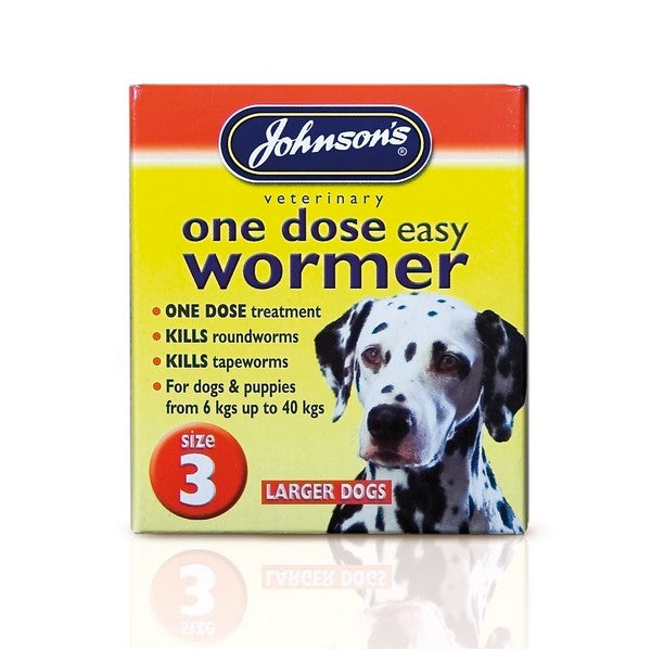 JVP One Dose Wormer for Large Dog Size 3