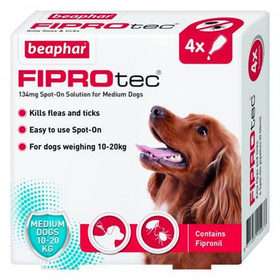 Beaphar Fiprotec Spot On Medium Dog (4 Pipettes)