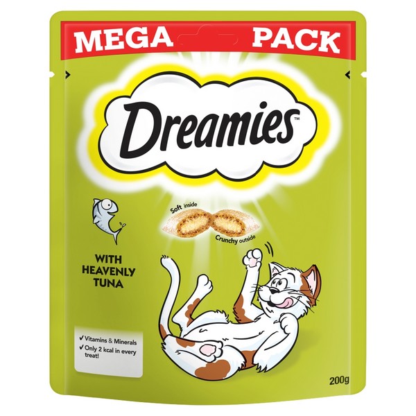 Dreamies Cat Treats with Tuna Flavour Mega Pack 200g