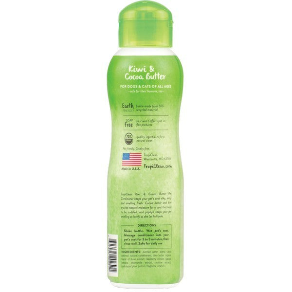 TropiClean Kiwi and Cocoa Butter Conditioner 355ml
