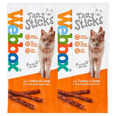 Webbox Cats Delight Tasty Cat Stks Turkey/Lamb 6Stk