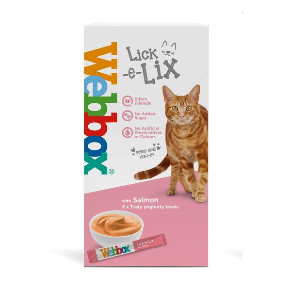 Webbox Cats Delight Tasty Lick E Lix Salmon 5 Pk