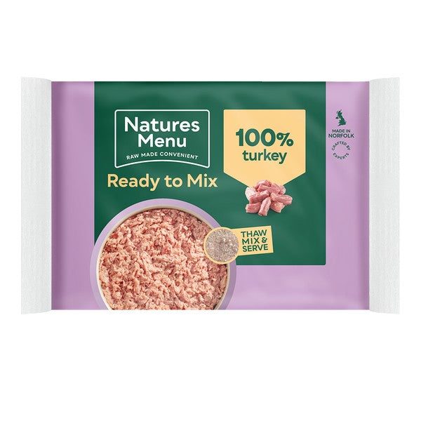 Natures Menu Frozen Turkey Mince 400g