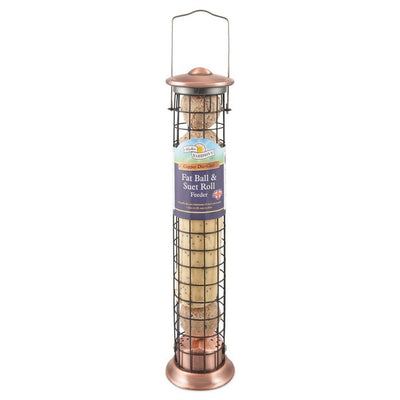 Harrisons Copper Die Cast Suet Roll and Fat Ball Feeder 40cm