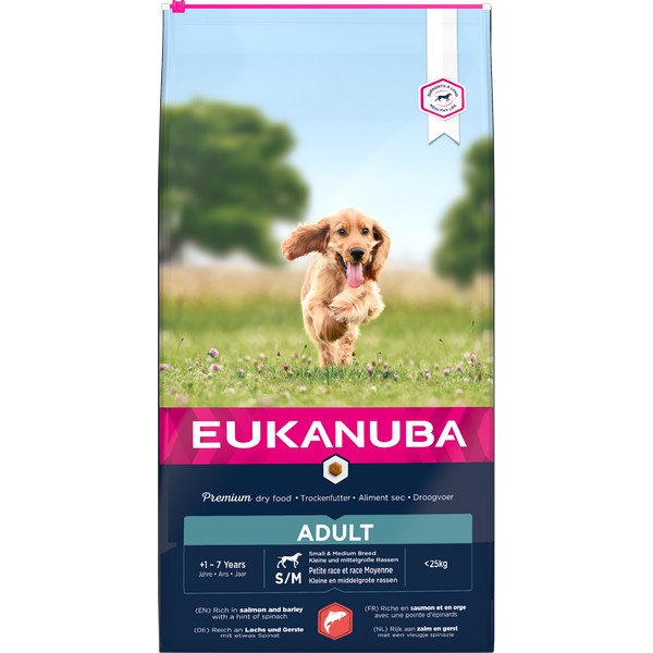 Eukanuba Adult Small/ lMed Salmon & Barley 12kg