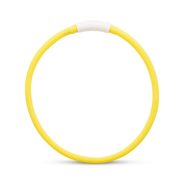 Animal Instincts Flashing Safety Rechargeable LED Loop Large Yellow 65cm