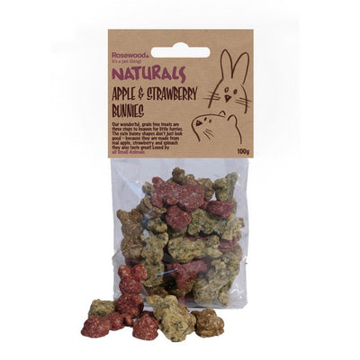 Rosewood Apple & Strawberry Bunnies 100g