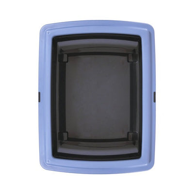 Rosewood Eco Line Litter Tray W/Rim Slate Blue/Black