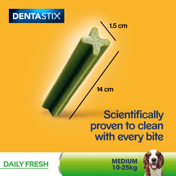 Pedigree Dentastix Fresh Daily Dental Chews Medium Dog 5 Sticks