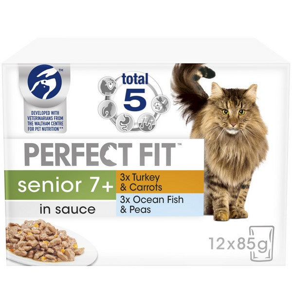 Perfect Fit Cat Pouches Senior 7+ Mixed 12x85g