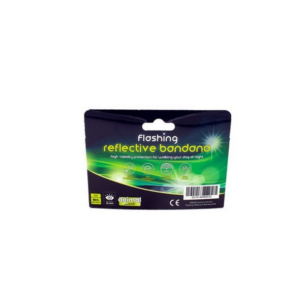 Animal Instincts Flashing & Reflective Bandana Orange/Yellow M/L