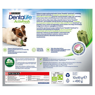 Dentalife ActivFresh Small Dog Treat Dental Stick 30 Sticks