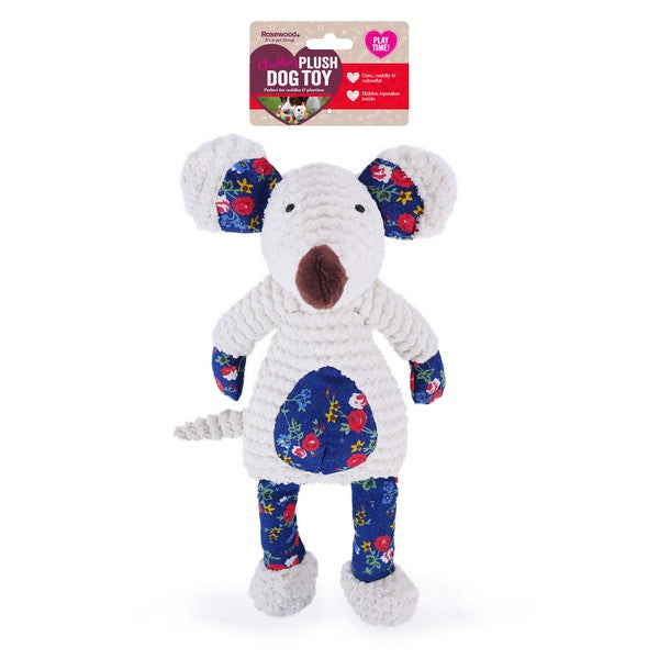 Rosewood Maisie Mouse Plush Dog Toy