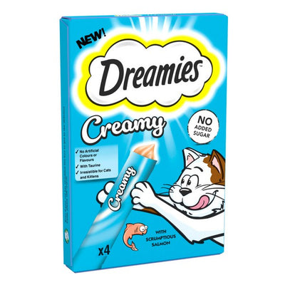 Dreamies Creamy Cat Treats with Salmon 40g