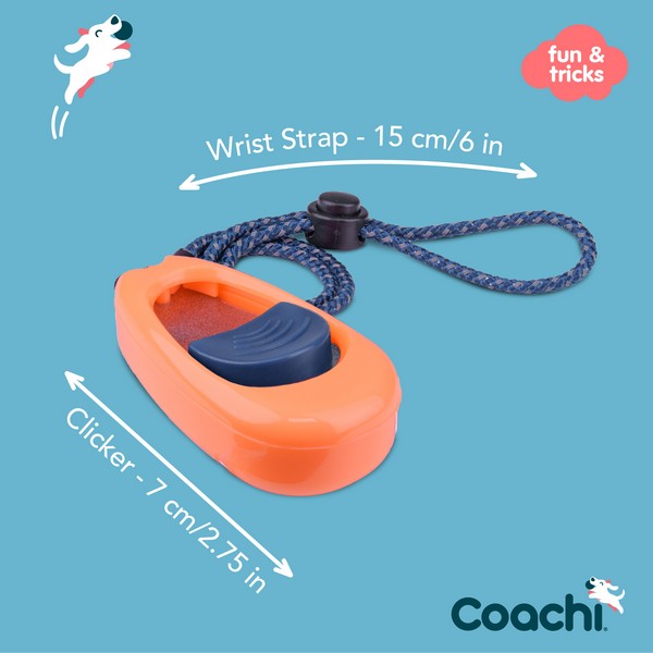 CoA Coachi Multi-Clicker Coral, Navy Button