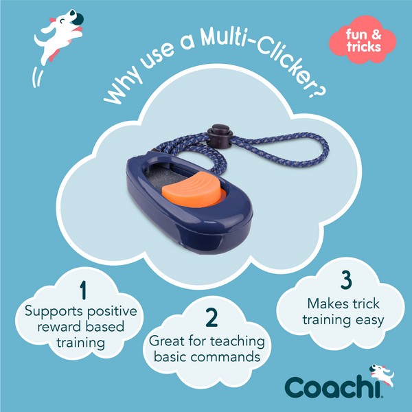 CoA Coachi Multi-Clicker Navy,Coral Button