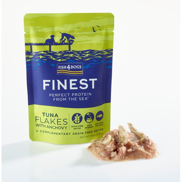 Fish4Dogs Finest Tuna Flakes With Anchovy 100g