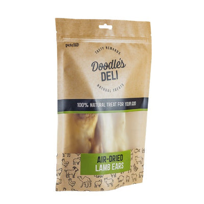 Doodles Deli Air Dried Lamb Ears without Hair 100g