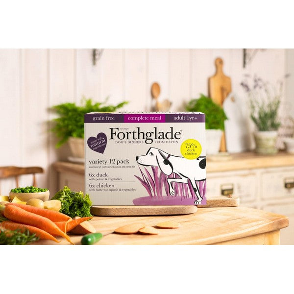 Forthglade Complete Adult GF Variety (Chicken & Duck) & Vegetables 12x395g
