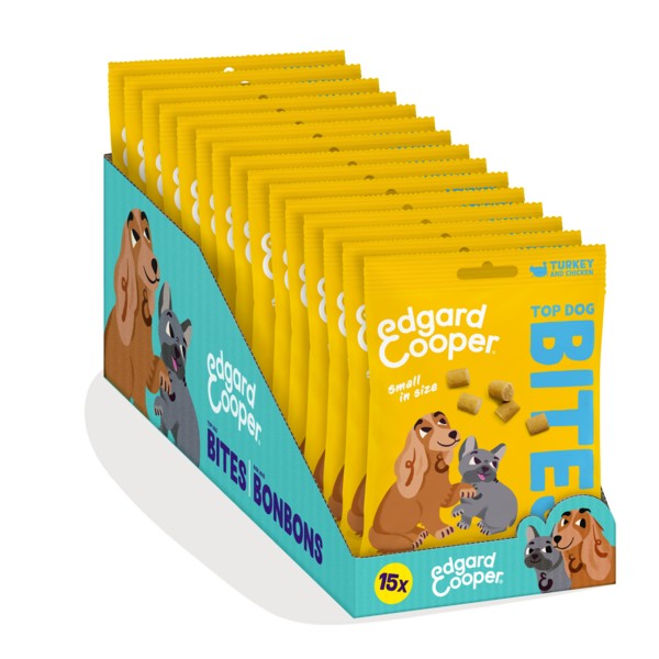 Edgard & Cooper Dog Adult Bites Turkey Small 50g