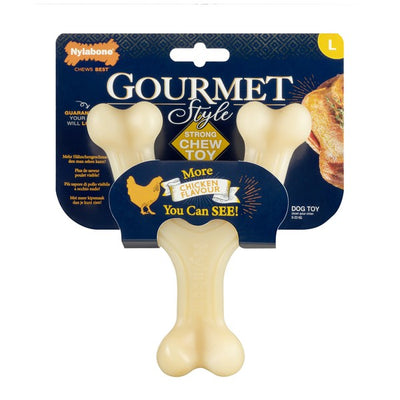 Nylabone Chicken MAX Strong Gourmet Wishbone Large