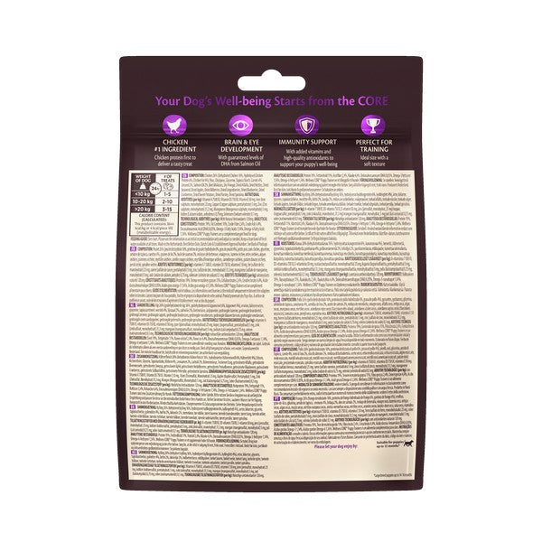 Wellness CORE Dog Treats Puppies Puppy Trainers Chicken with Carrots 170g