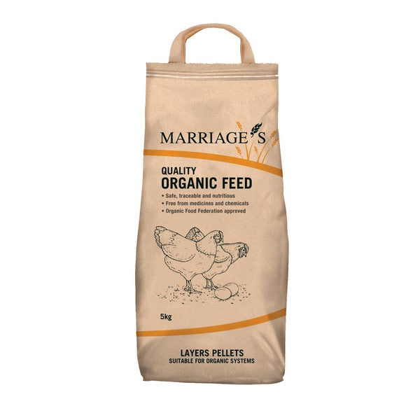 Marriages Organic Layers Pellets 5kg – Nantwich Pet Centre