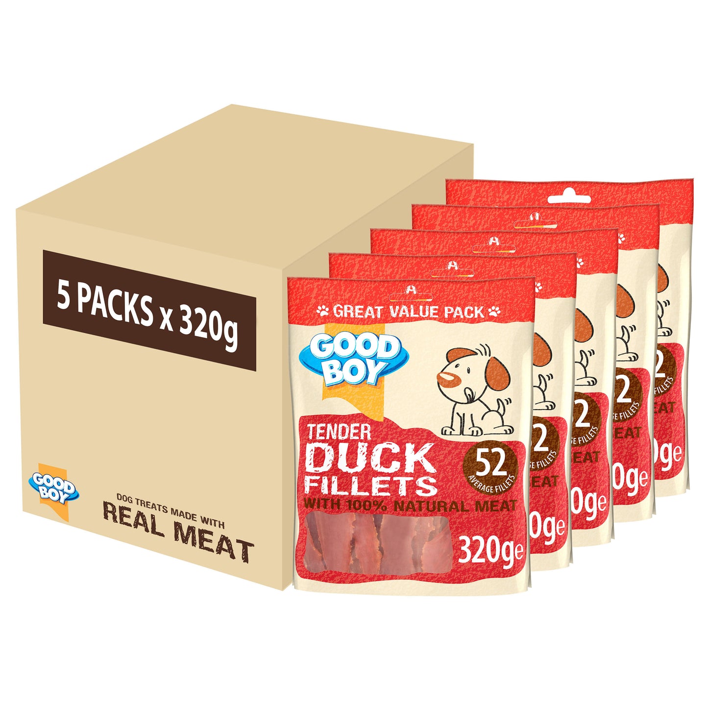 Good Boy Paws Duck Fillets 320g
