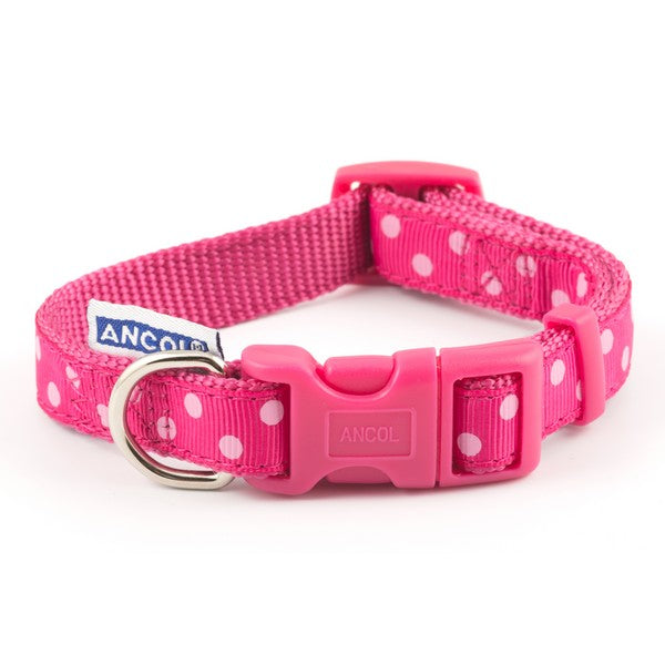 Vintage Polka Collar Pink 20-30cm Size 1-2