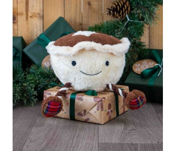 Ancol Mikey Mince Pie Christmas dog toy