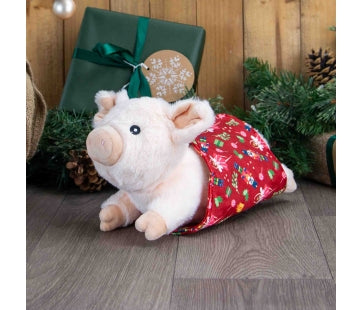 Ancol Paloma Pig in Blanket Christmas dog toy