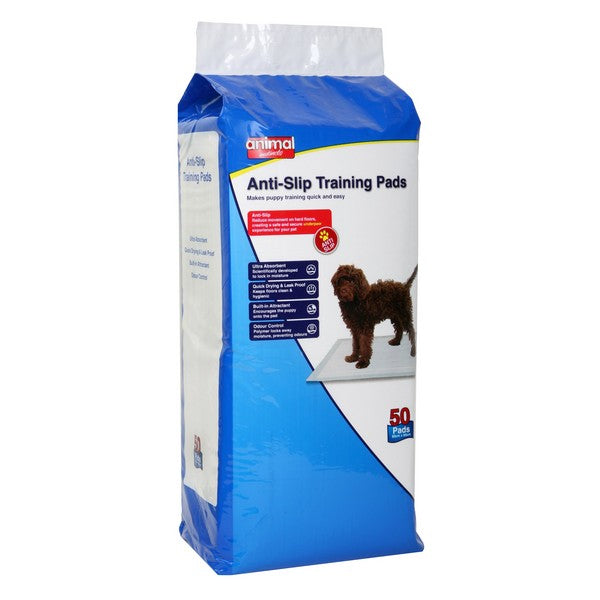 Animal Instincts Dog & Puppy Anti-Slip Training Pads 60 x 60cm 50 Pads