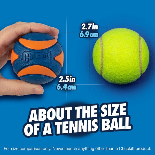 Chuckit! Ultra Squeaker Ball Medium (2Pk) 6.5cm