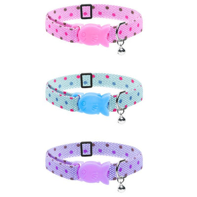Cat Circus Dotty Cat Collars Assorted