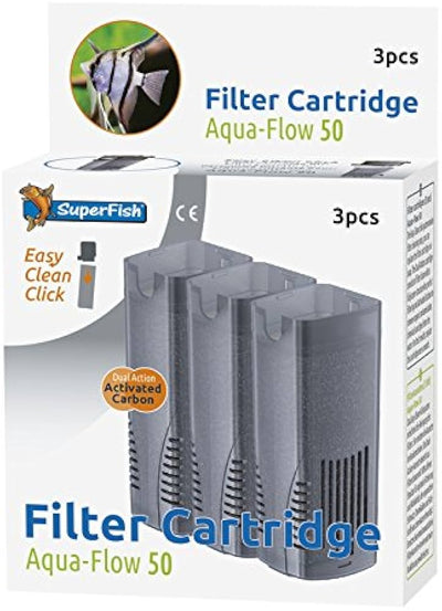 SuperFish Aqua-Flow 50 Easy Click Cartridges (3pcs)