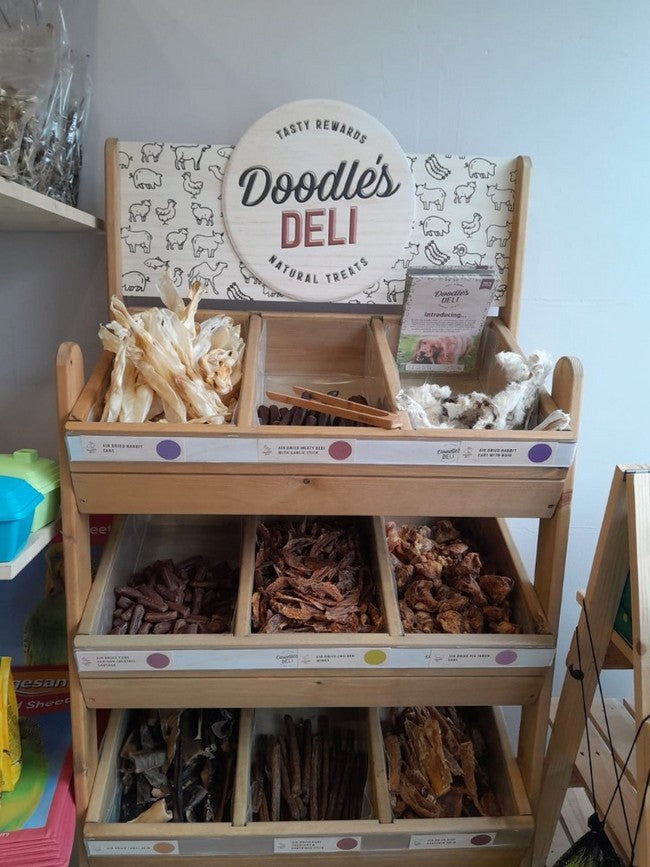 Doodles Deli Air Dried Meaty Beef with Liver Sausage GF 1KG