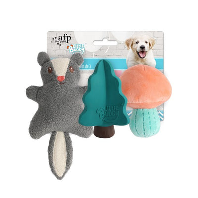 All For Paws Little Buddy Woodland 3pk Toy