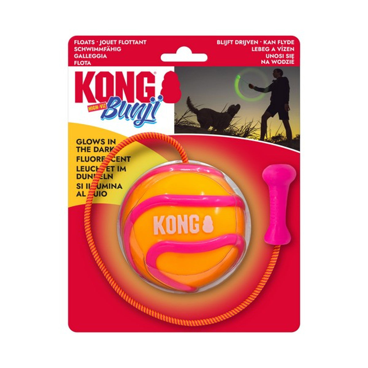 KONG Bunji High-Viz Ball Assorted Large