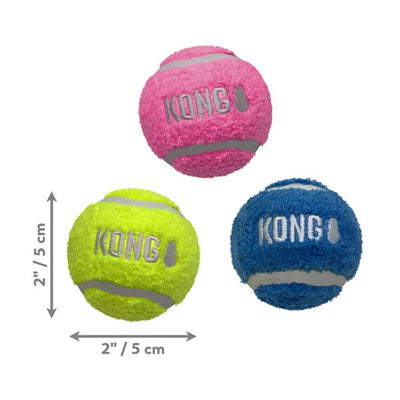 KONG Sport Softies Balls 3pk Assorted Small