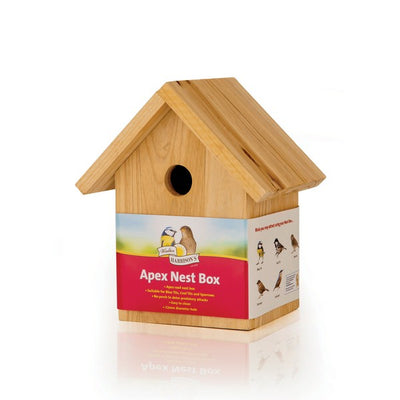 Harrisons Wooden Nest Box Apex 32mm Hole