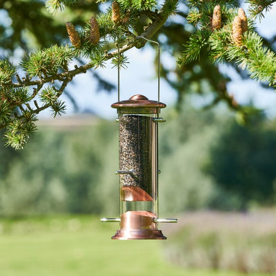 Harrisons Cast Copper Plated Nyger Feeder 20cm