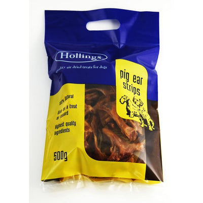 Hollings Pigs Ear Strip 500g