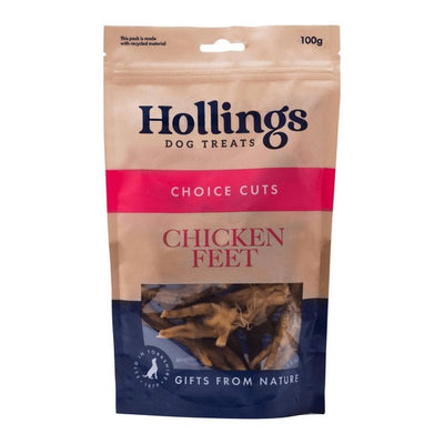 Hollings 100% Natural Chicken Feet 100g