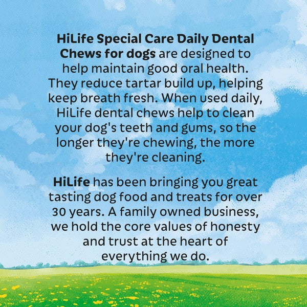 HiLife Special Care Daily Dental Chews Spearmint Jar 180g